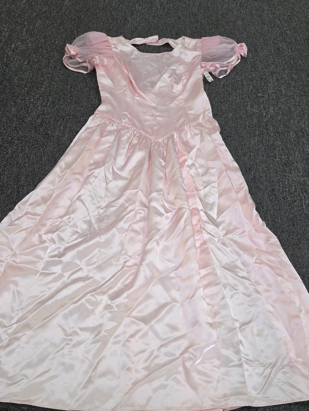 (#5C) Pink Ruffled Sleeves Dress